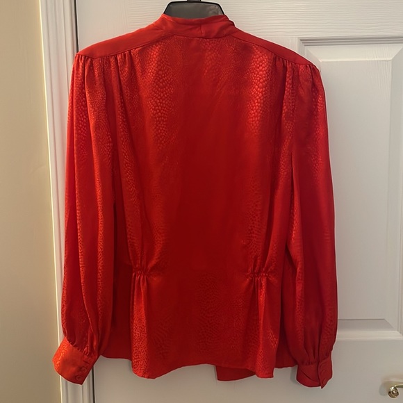 Vintage Evan Picone Red Blouse - Picture 3 of 11